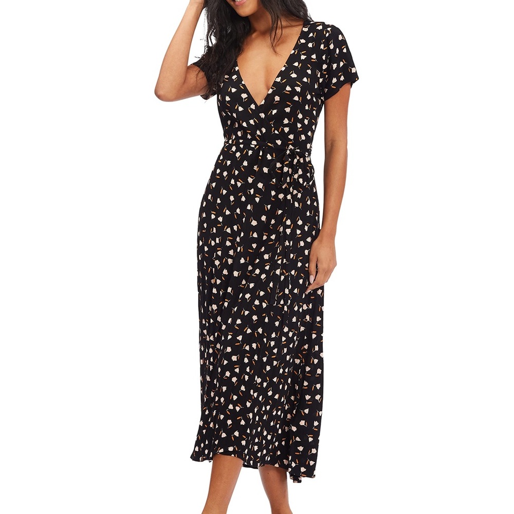 Floral Billabong Wrap Dress